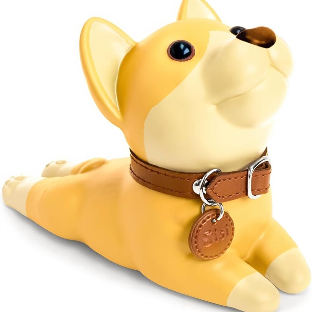 Cute Dog Door Stopper, Shiba Inu Door Stop Decorative Animal Doorstop Wedge, Yel